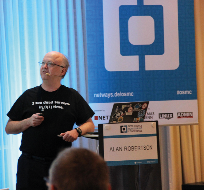 Picture of Alan Robertson from the German publication Linux Magazin